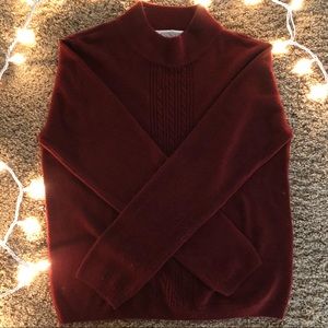 Maroon Knitted Sweater